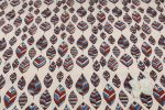 Natural White Leaf Buti Ajrakh Pure Soft Cotton HandCrafted Fabric - Image 4