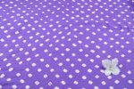 Violet Bandhani Tie Dye 100% Pure Soft Cotton Fabric - Image 4
