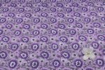 Purple Violet Jaal Pure Soft Cotton HandBlock Printed Fabric - Image 4