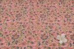 Pink Coral Jaal Pure Soft Cotton HandBlock Printed Fabric - Image 4