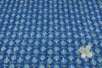 Blue Turquoise Leaf Jaal Pure Soft Cotton HandBlock Printed Fabric - Image 4