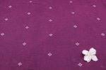 Charcoal Purple Buti Jamdani HandLoom Soft Cotton Fabric - Image 4