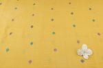 Mustard Buti Jamdani HandLoom Soft Cotton Fabric - Image 4