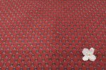 Red Blue Floral Buti Ajrakh Pure Soft Cotton HandCrafted Fabric - Image 4