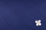 Navy Handloom Flowy Soft Cotton Fabric - Image 4
