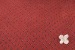 Maroon Buti Ajrakh Pure Soft Cotton HandCrafted Fabric - Image 4