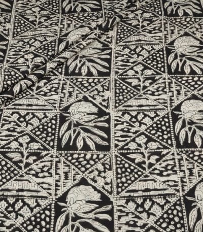 Authentic Bagru Handblock Printed Pure Soft Cotton Fabric