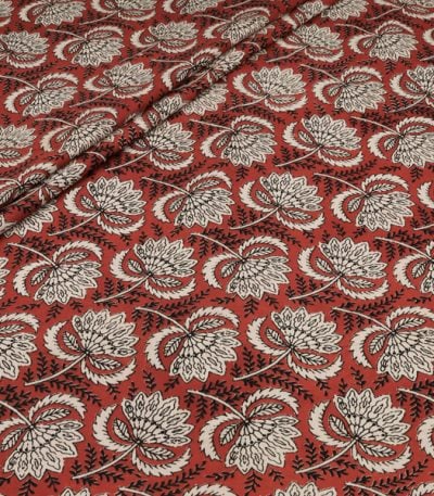 Authentic Bagru Handblock Printed Pure Soft Cotton Fabric