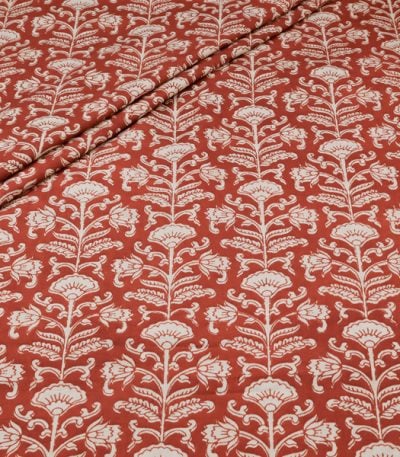 Authentic Bagru Handblock Printed Pure Soft Cotton Fabric