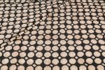 Black Octagon Bagru Handblock Printed Fabric