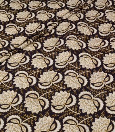 Authentic Bagru Handblock Printed Pure Soft Cotton Fabric
