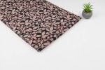 Black Pink Berry Vine Bagru Handblock Printed Fabric - Image 2
