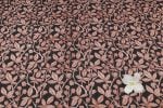 Black Pink Berry Vine Bagru Handblock Printed Fabric - Image 4
