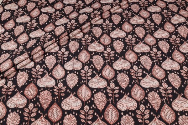 Authentic Bagru Handblock Printed Pure Soft Cotton Fabric