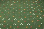 Forest Green Multicolour Bandhani Tie Dye 100% Pure Soft Cotton Fabric - Image 4