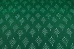 Emerald Ikat Tree Handloom Mercerised Cotton Fabric - Image 4