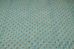 Mint Teal Bouquet Buti Pure Soft Cotton HandBlock Printed Fabric - Image 4