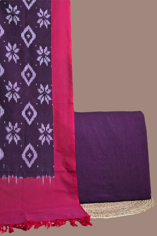 Purple handloom cotton top