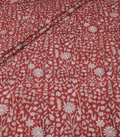 Authentic Bagru Handblock Printed Pure Soft Cotton Fabric