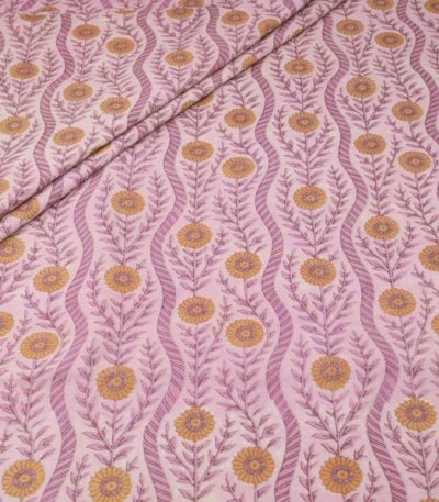 Authentic Bagru Handblock Printed Pure Soft Cotton Fabric
