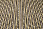 Charcoal Black Yellow Border Stripe Ajrakh Pure Soft Cotton HandCrafted Fabric - Image 4