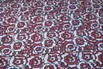 Madder Red Rose Jaal Ajrakh Pure Soft Cotton HandCrafted Fabric - Image 4