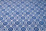 Indigo Blue Medallion Jaal Ajrakh Pure Soft Cotton HandCrafted Fabric - Image 4