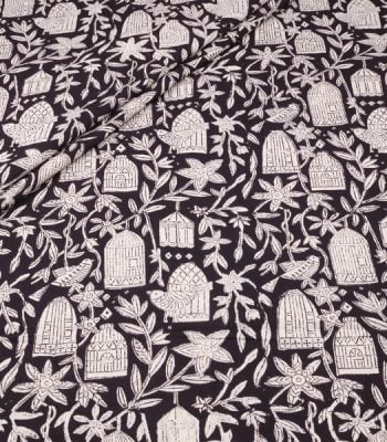 Authentic Bagru Handblock Printed Pure Soft Cotton Fabric