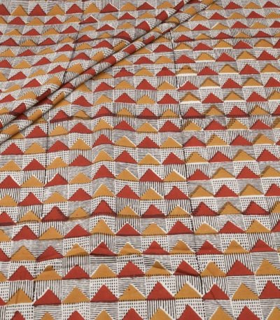 Authentic Bagru Handblock Printed Pure Soft Cotton Fabric