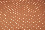 Rust Orange Bandhani Tie Dye 100% Pure Soft Cotton Fabric - Image 4