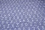 Periwinkle Blue Ikat Buti Handloom Mercerised Cotton Fabric - Image 4