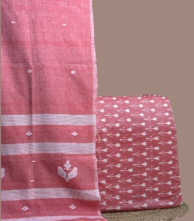 Pink ikkat top with white arrows