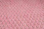 Baby Pink Red Floral Buti Pure Soft Cotton HandBlock Printed Fabric - Image 4