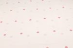 White Pink Buti Jamdani HandLoom Soft Cotton Fabric - Image 4