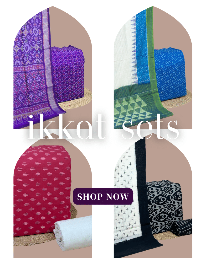 unstitched sets-ikkat sets