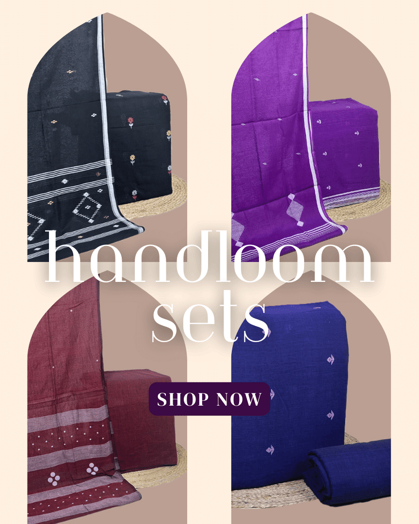 unstitched sets-jamdani sets